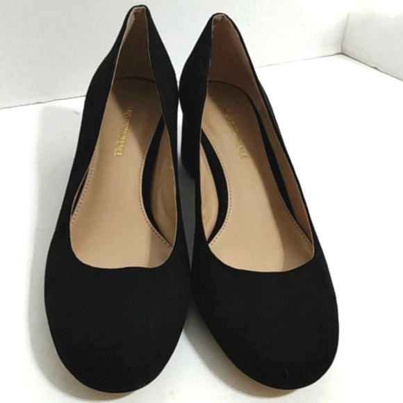 SAKS FIFTH AVENUE NEW BLACK VINCI PUMPS SIZE 8 - Picture 2 of 9